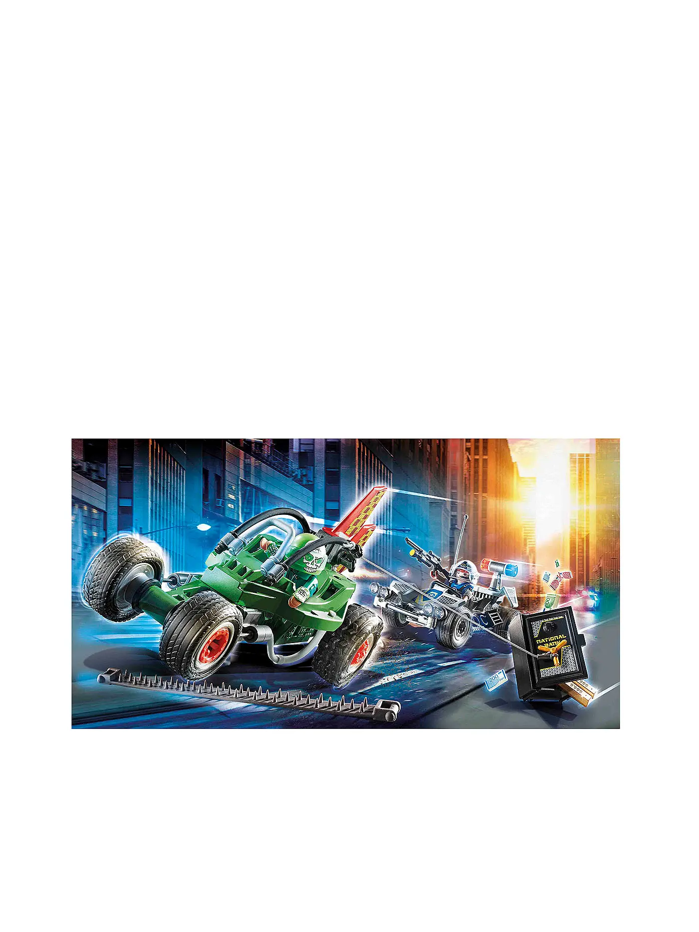 PLAYMOBIL | Polizei-Kart: Verfolgung des Tresorräubers 70577 | 